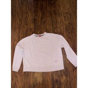 Vtg Y2K Nike Crewneck Sweatshirt Size Large Rose Color Nike At Bottom